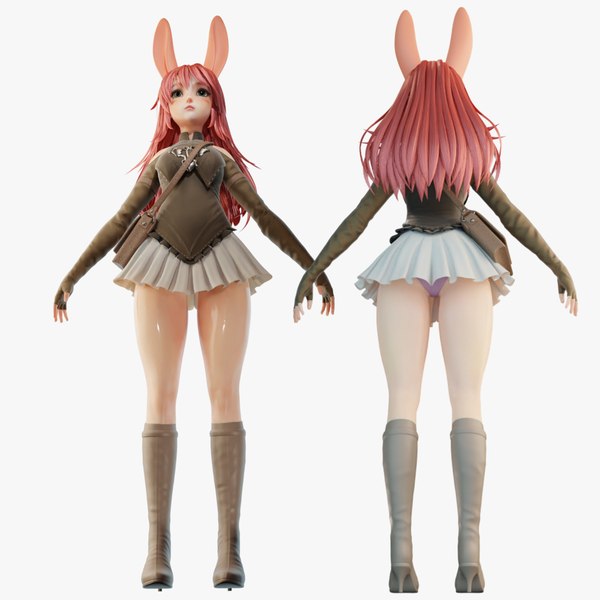 Bunny Girl Character 3D model