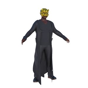 Masked Mafia Boss Character Stylized Realism model