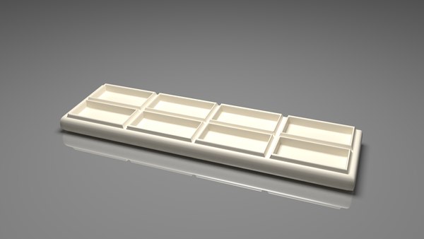 3D white chocolate bar 4