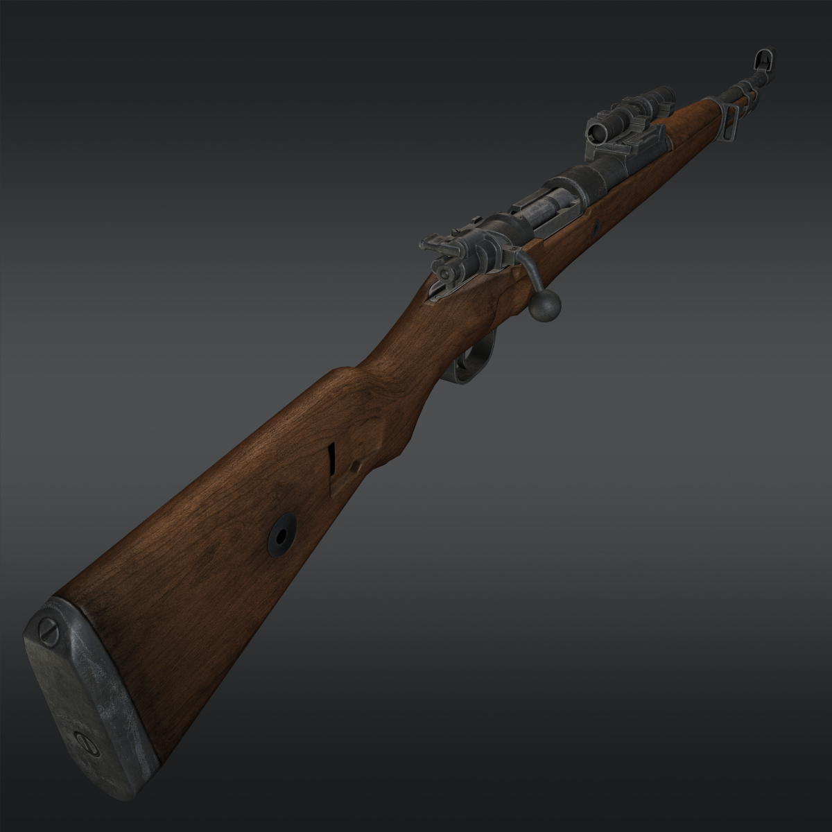 3d model kar98k rifle