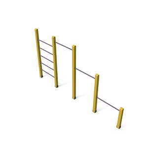 sports track equipment parkour 3D model