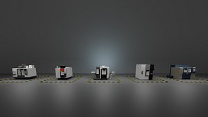 3D milling machines model