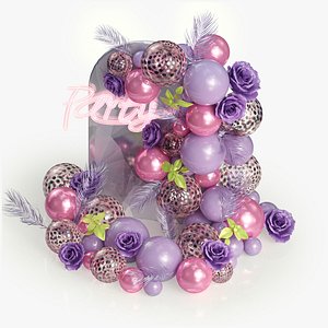 Transparent balloon wedding decorations