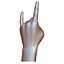 Hard rock hand gesture male