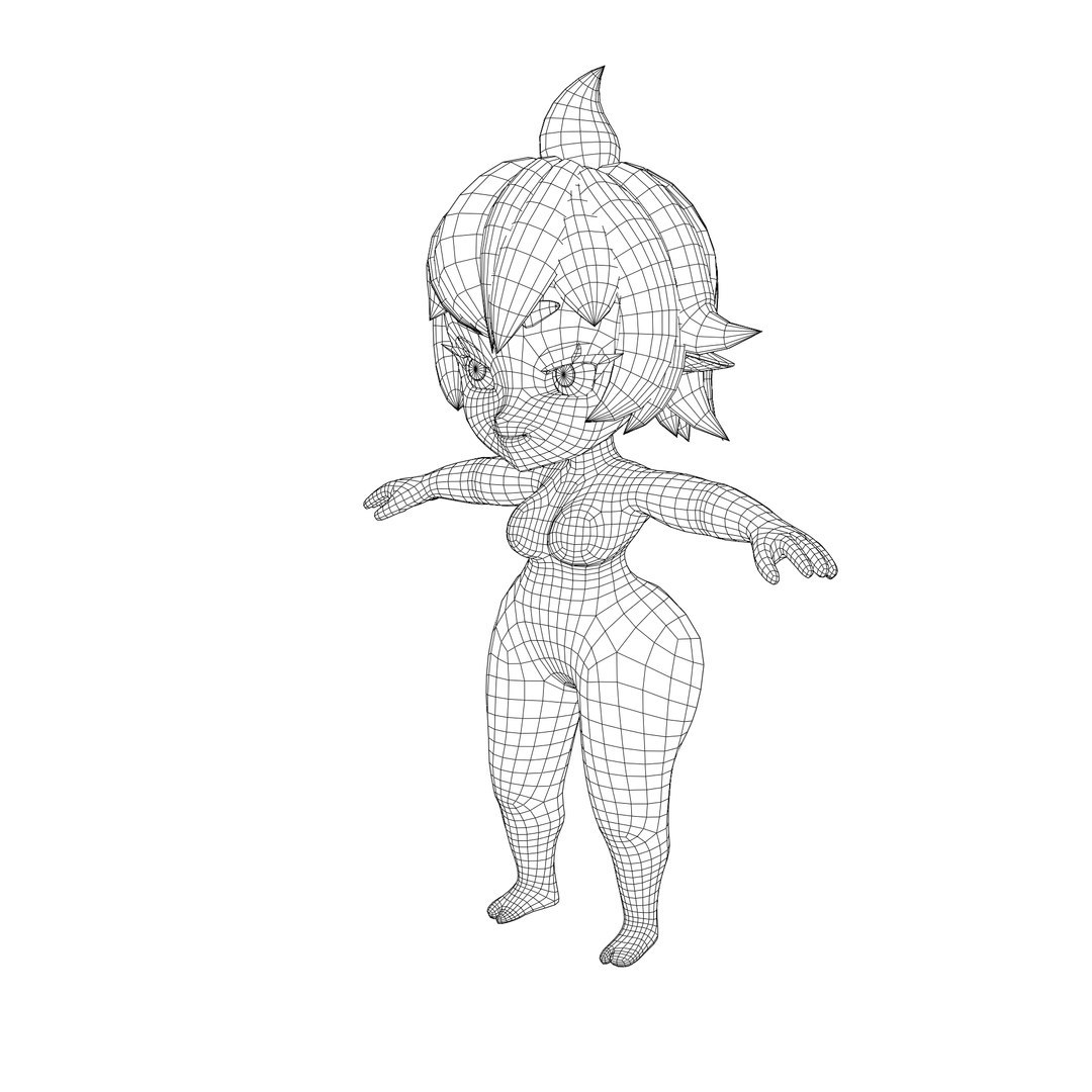 Chibi Char Rigged 3d Model 3D Model - TurboSquid 2516086