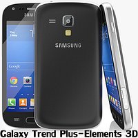 Samsung Galaxy Trend Plus Black Element 3D