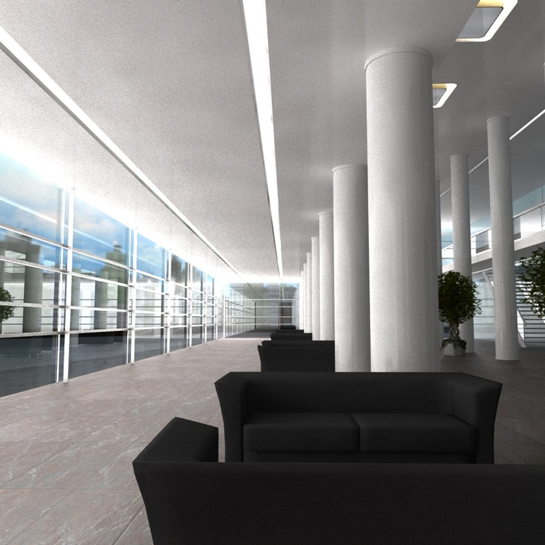 Modern Hall 3D Model - TurboSquid 1312969