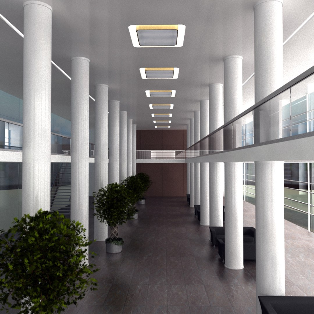 Modern Hall 3D Model - TurboSquid 1312969