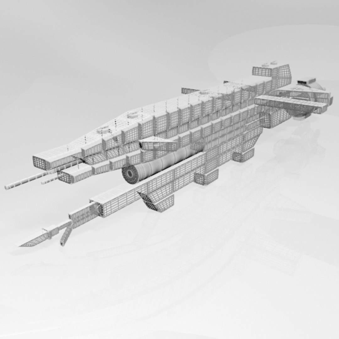 Space Destroyer 02 Model - TurboSquid 1829661