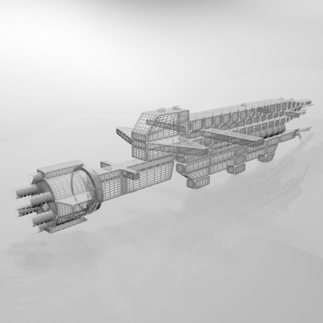 Space Destroyer 02 Model - TurboSquid 1829661