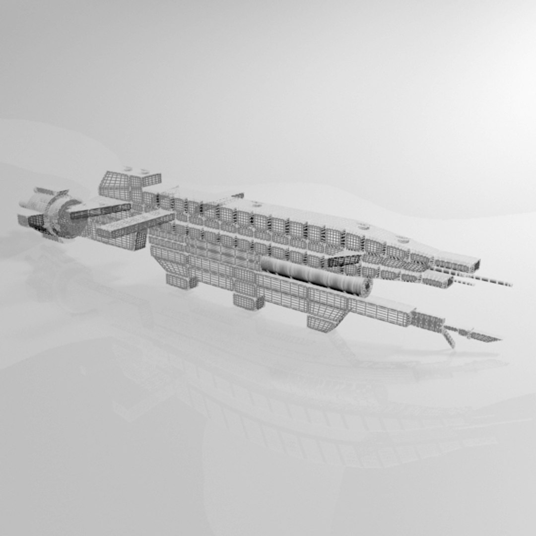Space Destroyer 02 Model - TurboSquid 1829661