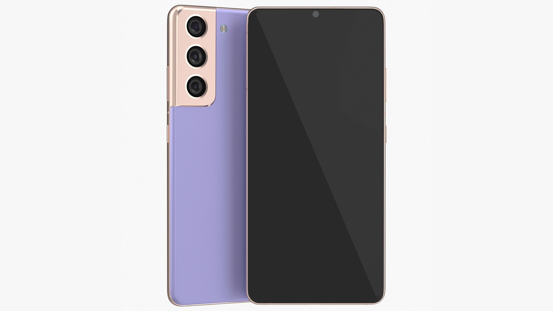 Smartphone Purple 3D model preview