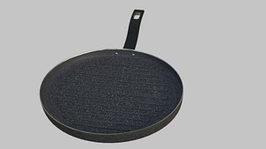 fry grill pan 1 3D model