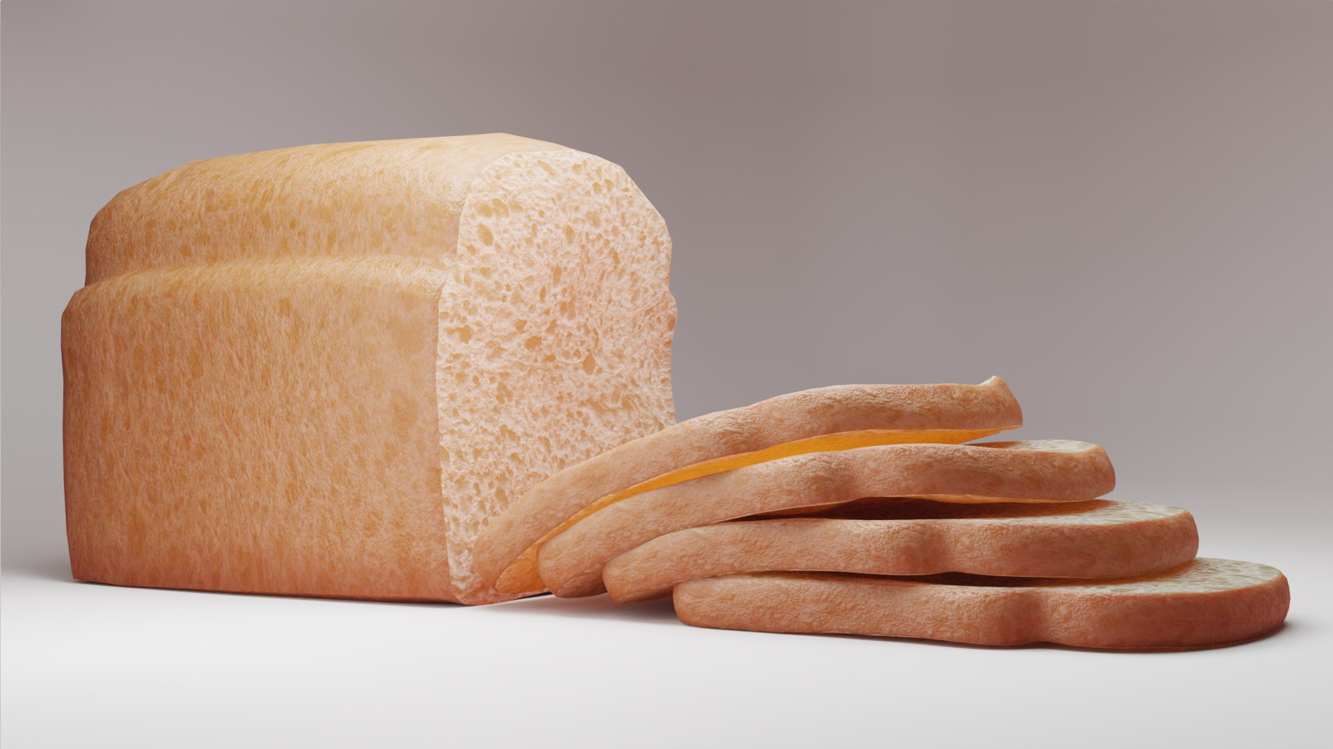 Slice Bread 3D Model - TurboSquid 1696588