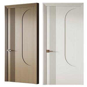3D Elegant Modern Flush Door 20 model
