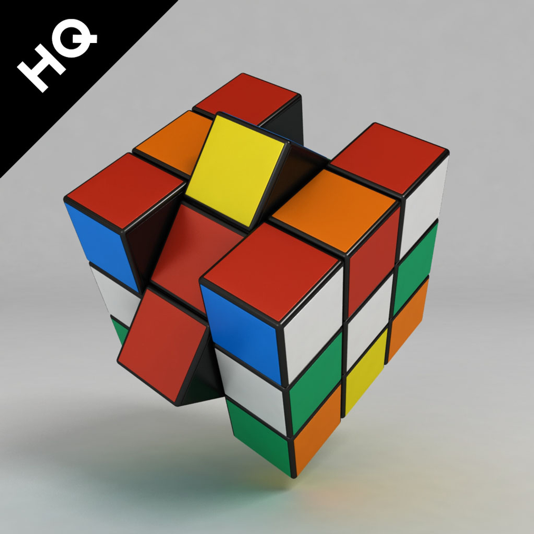 3d model rubik cube
