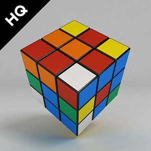 3d model rubik cube