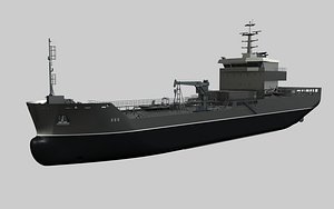 3D ship boat bulker model