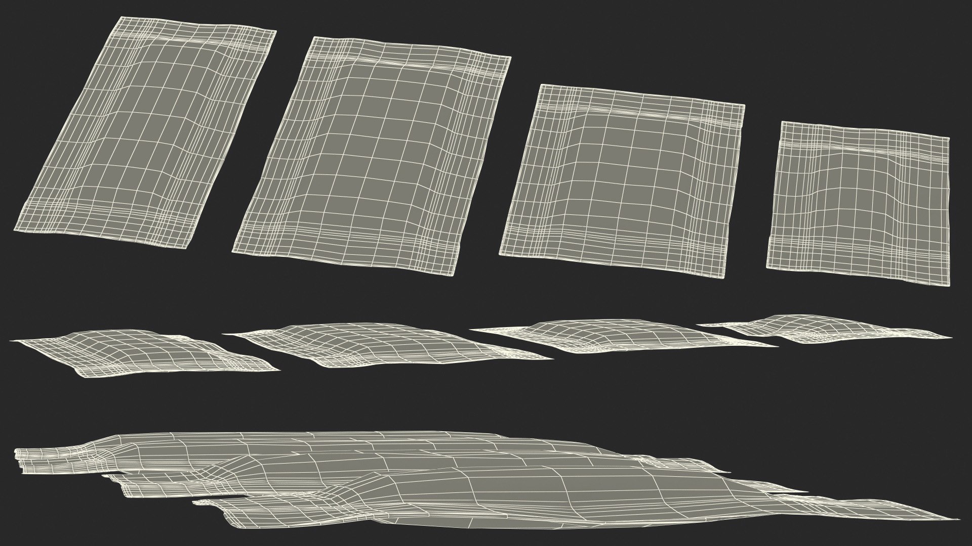Foil Packets Set 3D model - TurboSquid 1994574