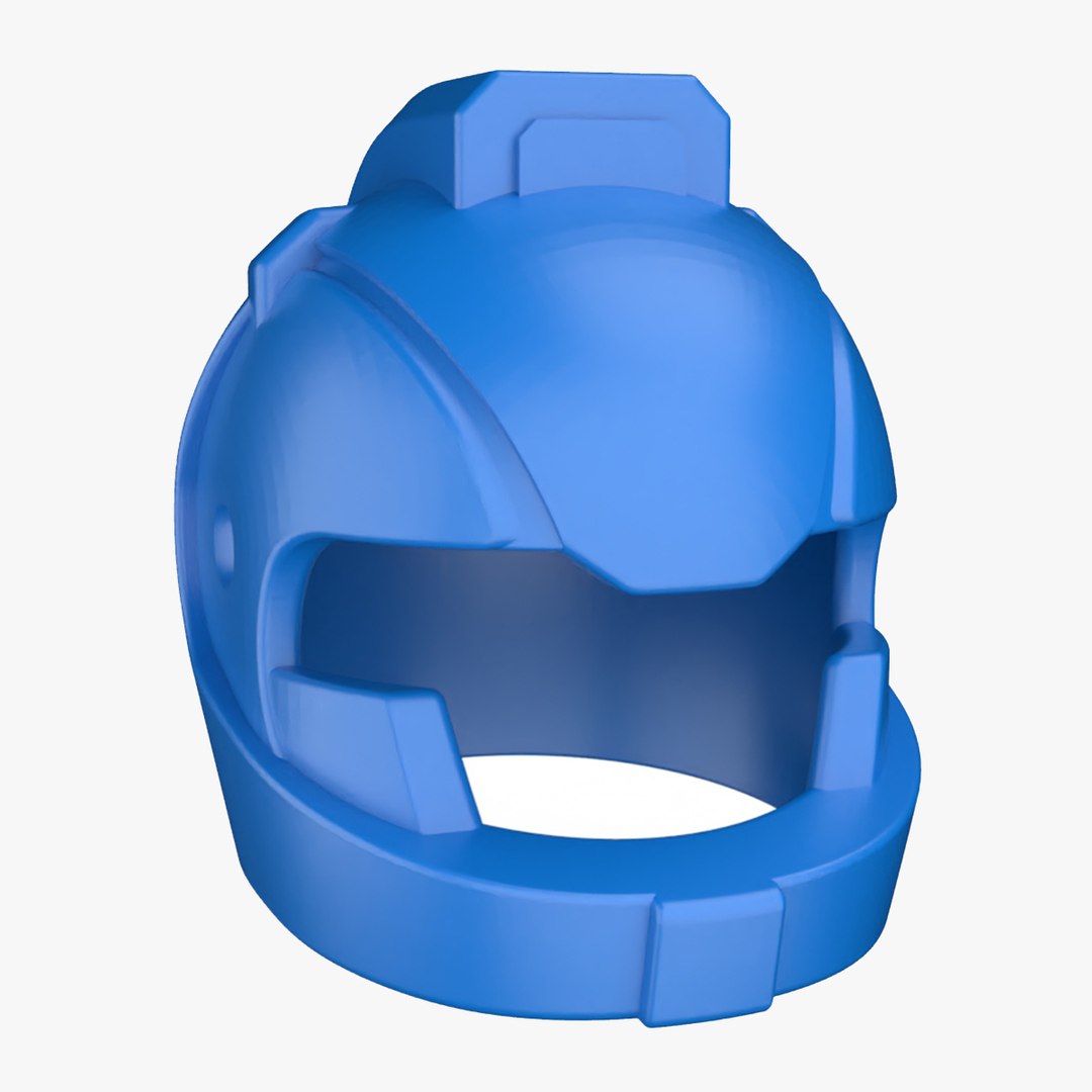 Lego helmet hair 3D model TurboSquid 1614192
