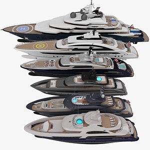 3D model Collection  Yachts April 2024