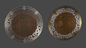3D Viking Shield model