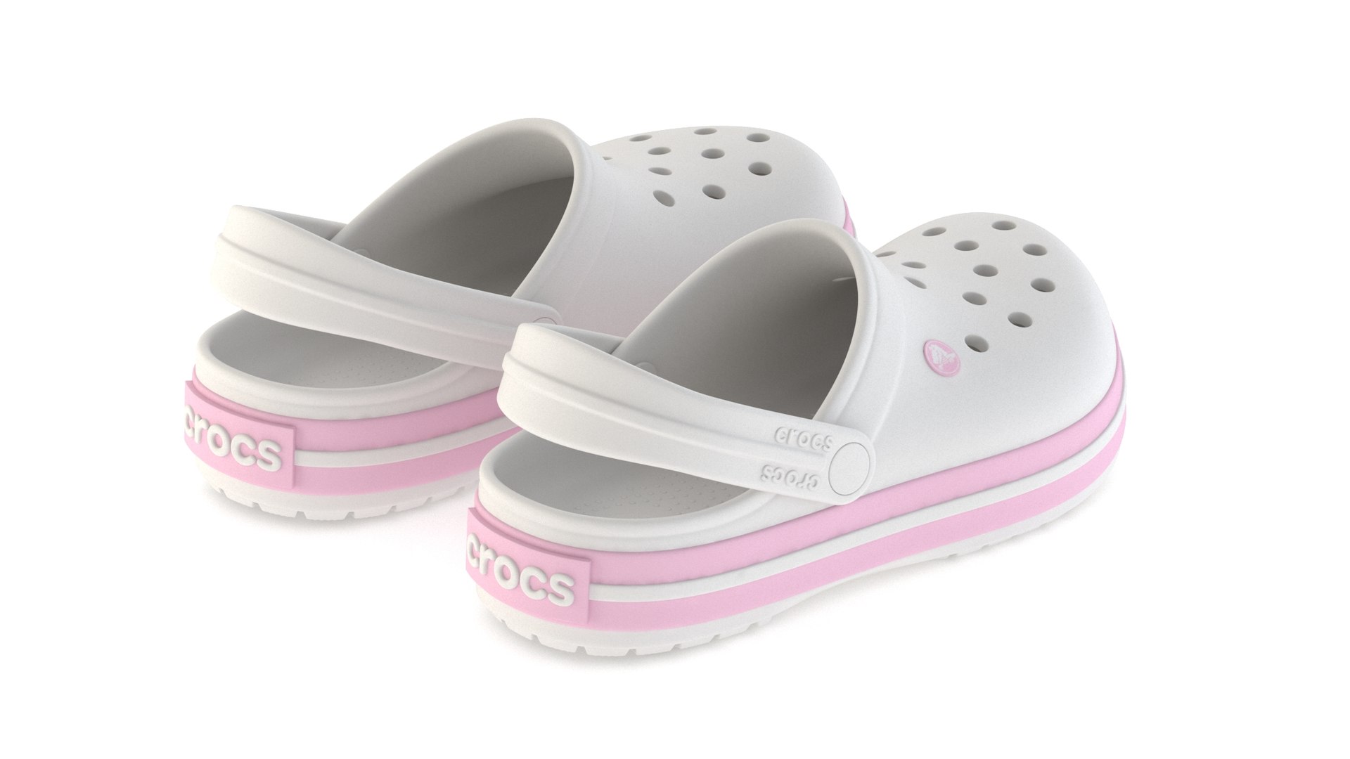 3D Crocs Crocband Pink Milk Model - TurboSquid 2416309