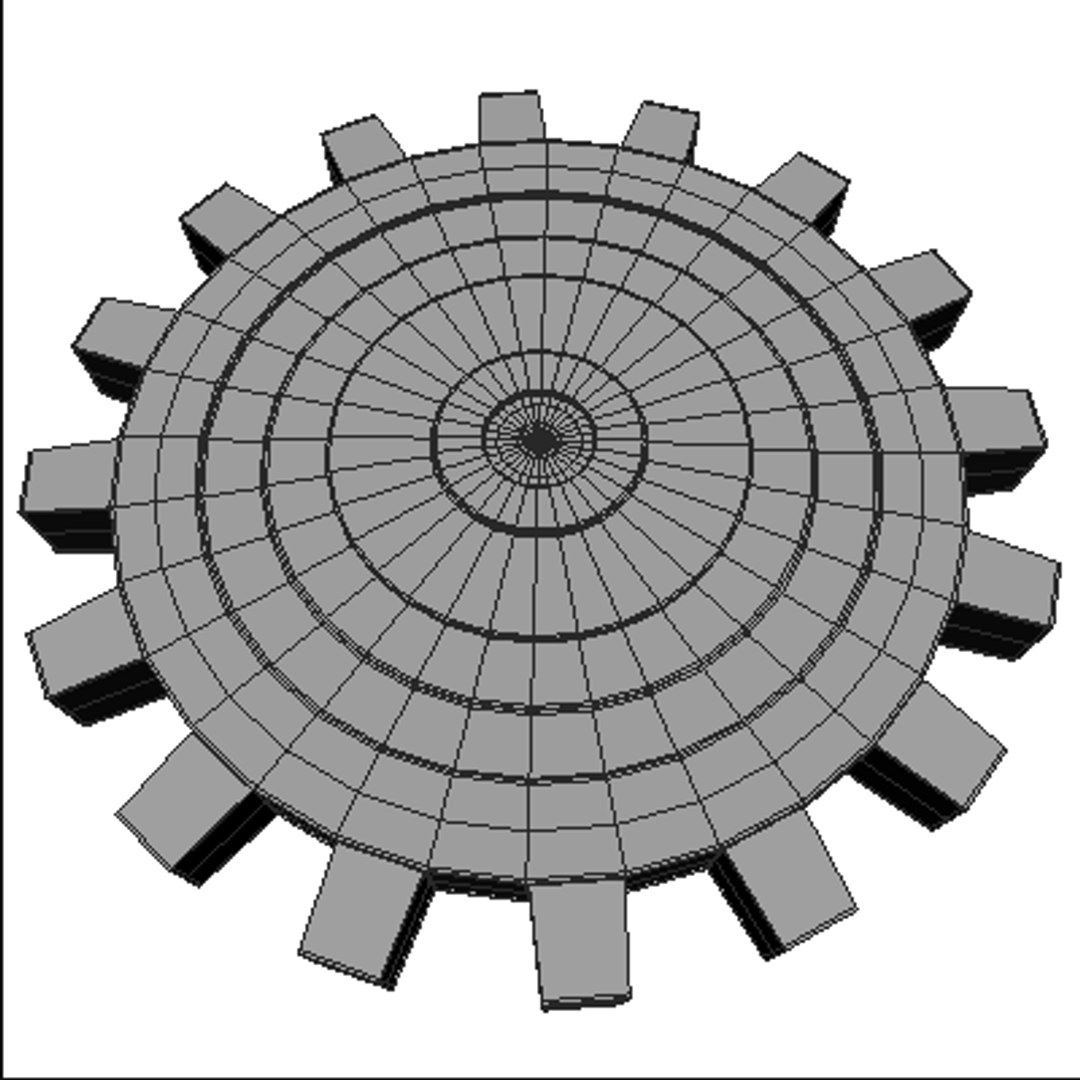 3d set gears model