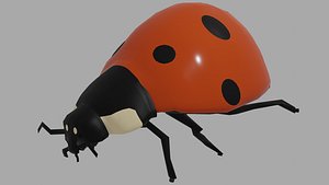 3D Ladybug BLEND AND OBJ