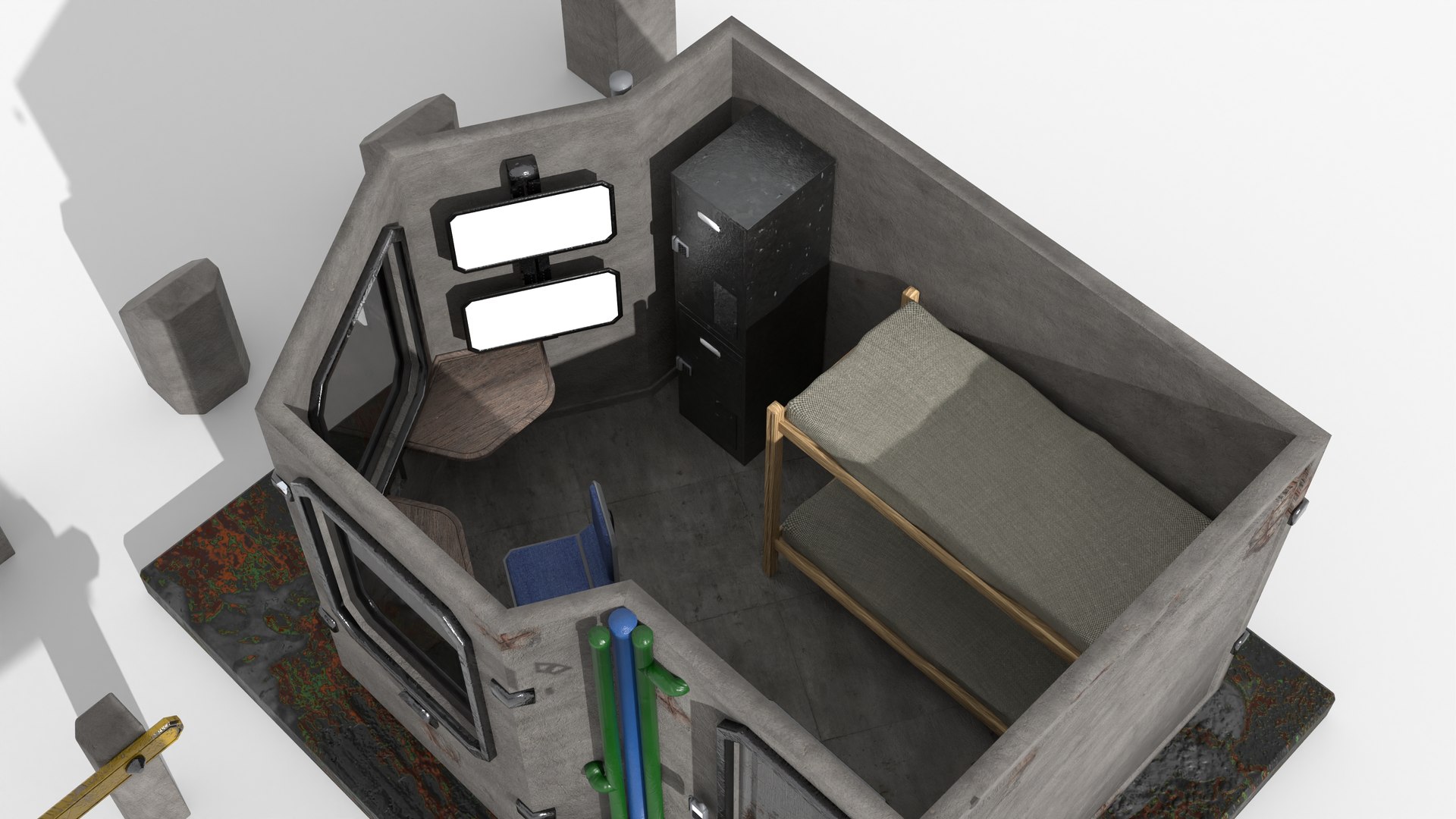 Guard booth 3D model https://p.turbosquid.com/ts-thumb/nN/B2C58Y/5n/05/jpg/1724366283/1920x1080/fit_q87/936a24d4d5f2dc899abea77fd2a98d01b1e2bcf5/05.jpg