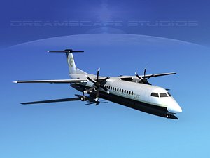dhc-8-400 400 3d model