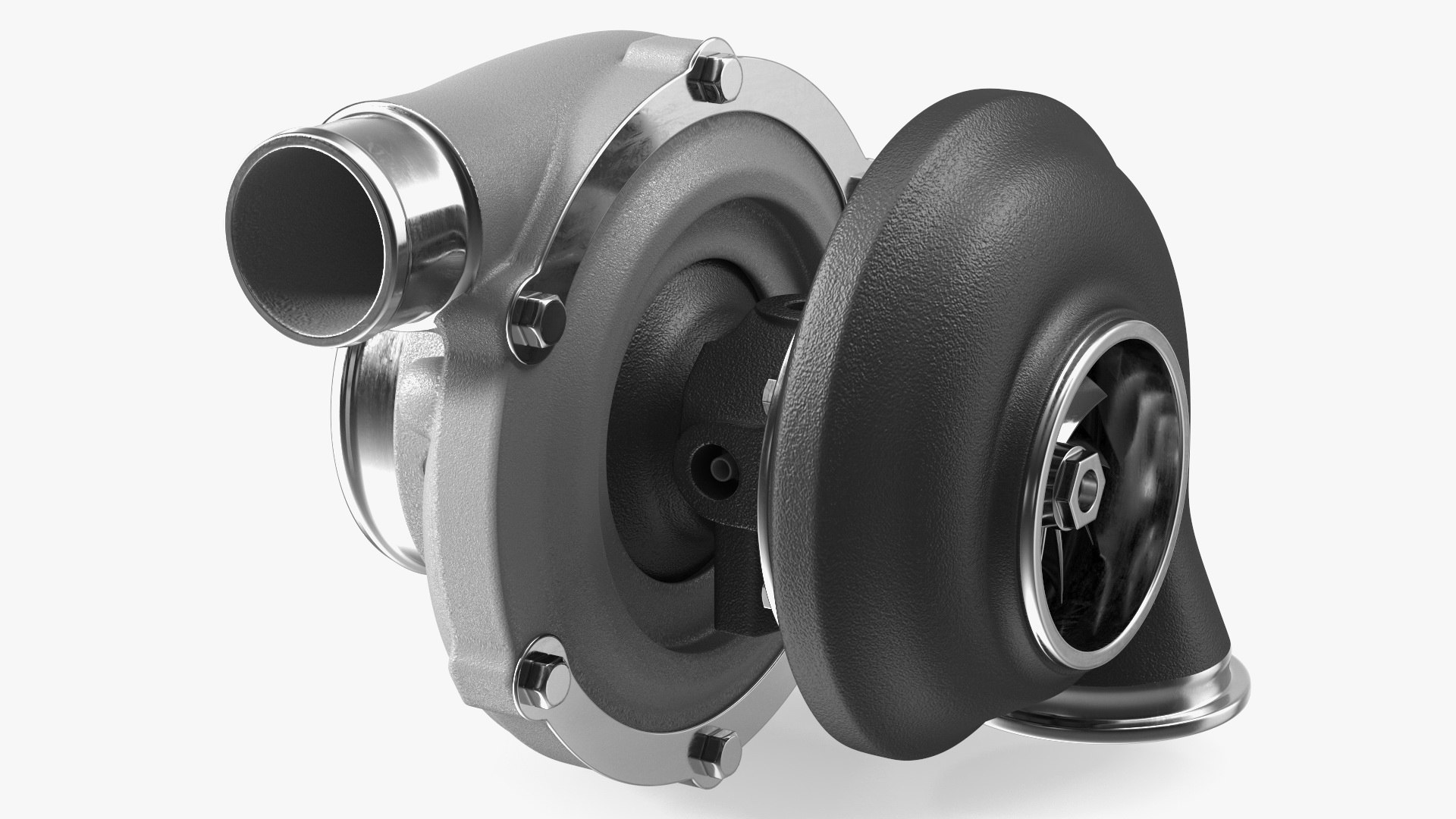 Turbocharger 3D model preview