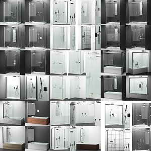Set of shower cabins Radaway 37 pieces