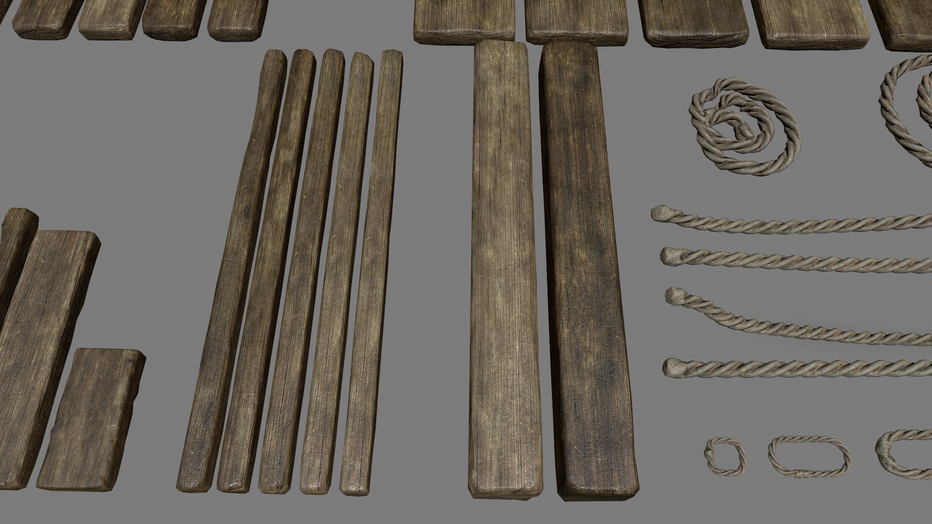 3D Rope Wood - TurboSquid 1369157