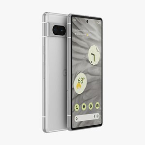3D Google Pixel 7a Snow model