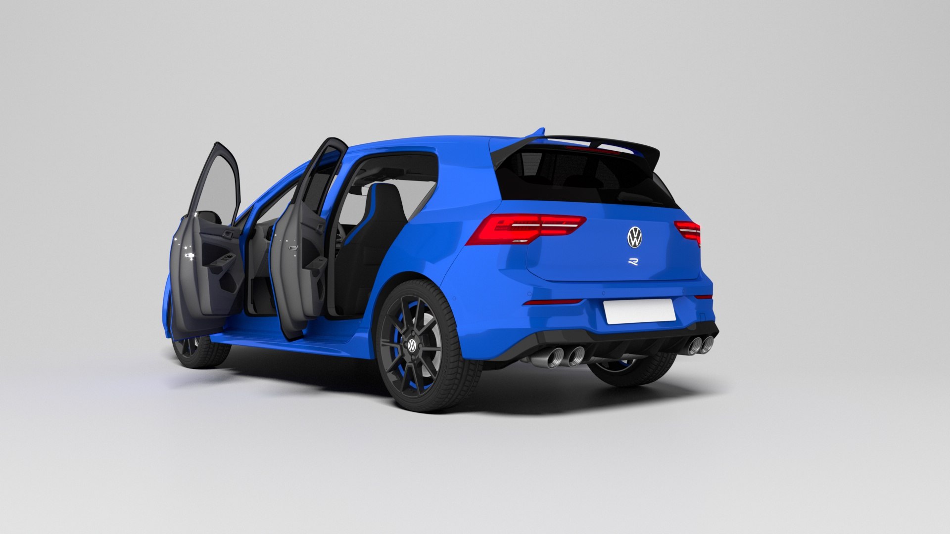 3D Model Volkswagen Golf R - TurboSquid 2397353