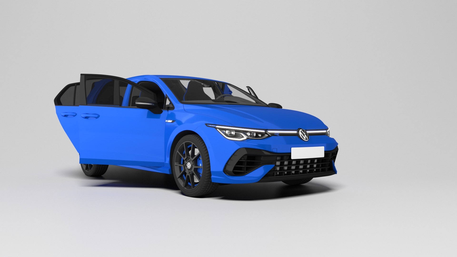 3D Model Volkswagen Golf R - TurboSquid 2397353