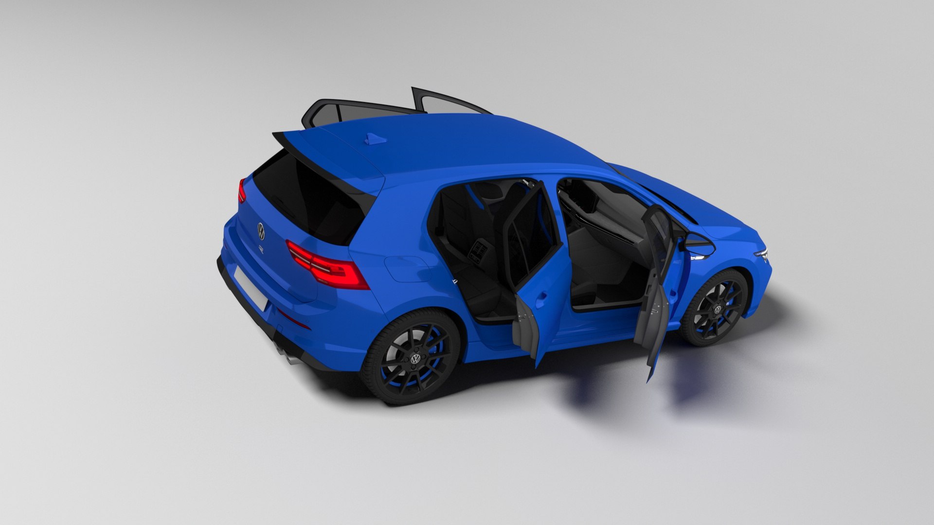 3D Model Volkswagen Golf R - TurboSquid 2397353