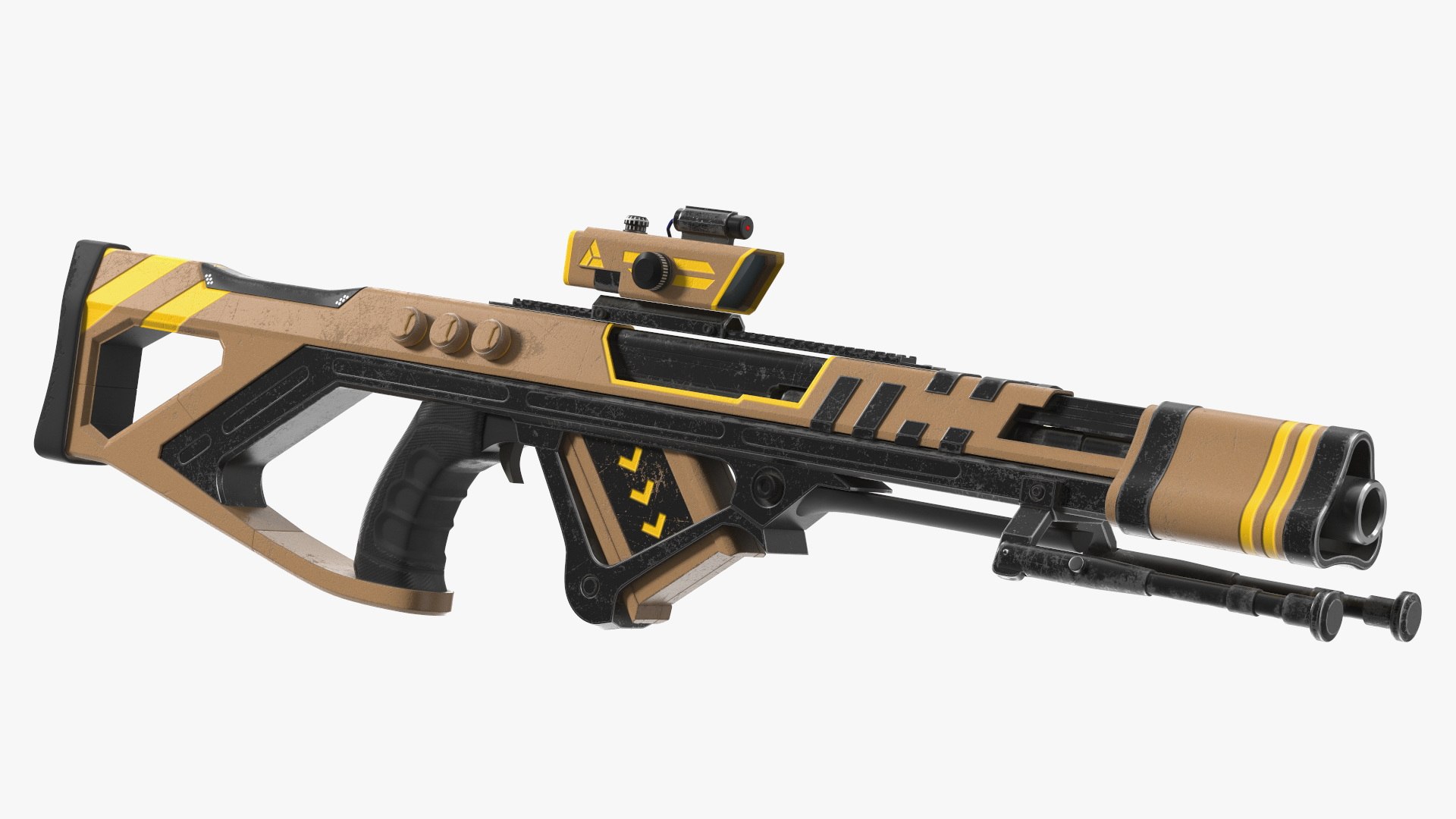 Futuristic Rifles Collection 2 3D model preview