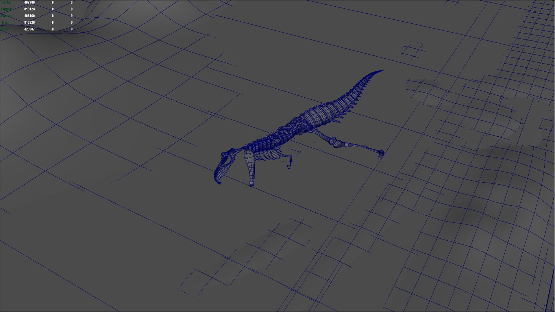 Skeleton Fossil Model - TurboSquid 1793890