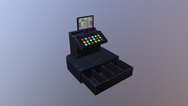 3D model Low Poly Cash Register