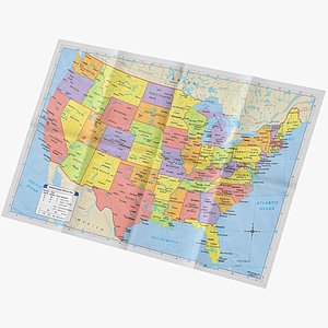 3D USA Map