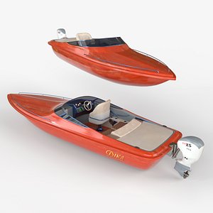 3D Speedboat   Luxury 3D Model