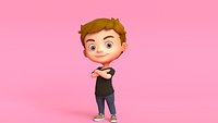 Cartoon Boy Character