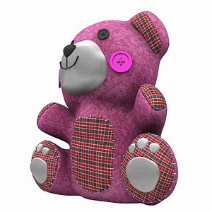 3D Plush toy bear 2 model