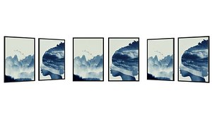 3D model Abstract and geometric frames 1303