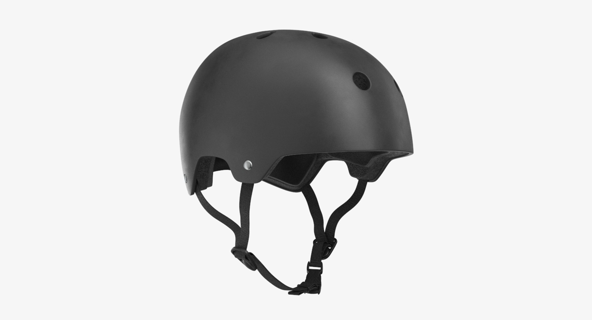 3D model skateboard helmet pure black TurboSquid 1309322