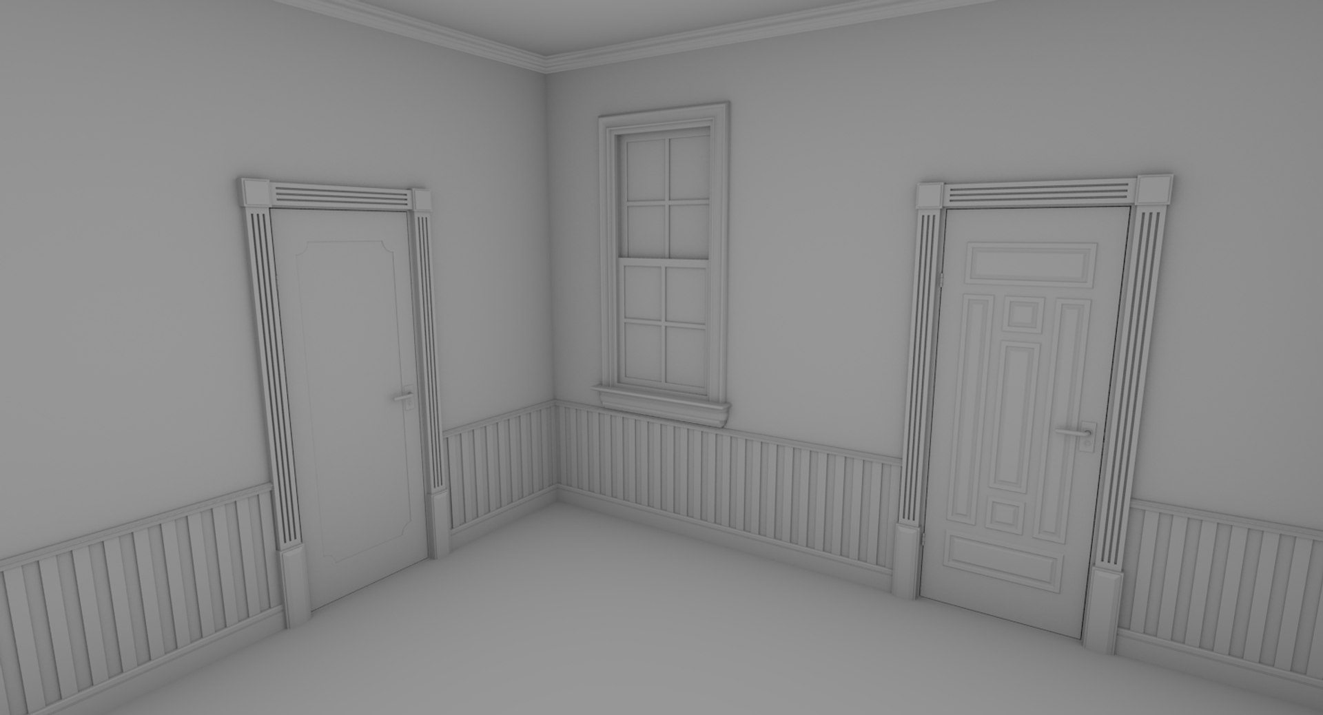 3d Obj Brick Apartment Building Interior Exterior