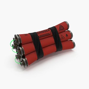 dynamite bomb tnt 3D model