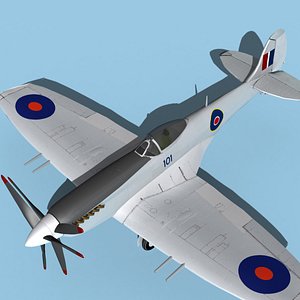 Supermarine Spitfire Mk XXIV V02 3D model